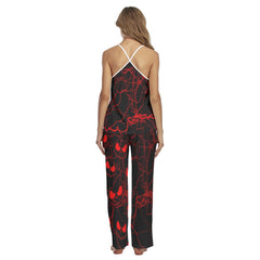 Red Thunder Art Cami Pajamas Sets For Women Sleepwears Combo
