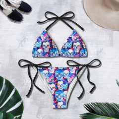 Skull Thunder Micro Triangle Bikini Swimsuit - Wonder Skull