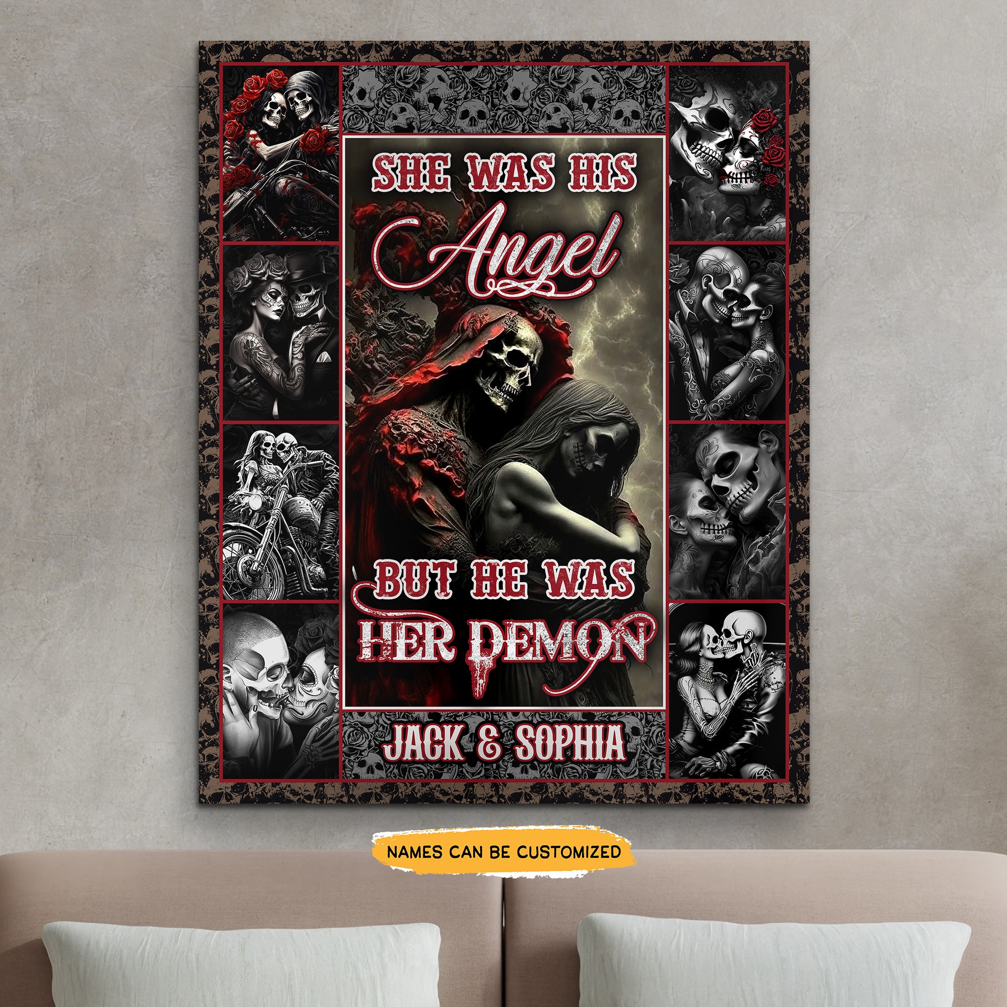 True Love - Custom Personalized Canvas Anniversary Gift