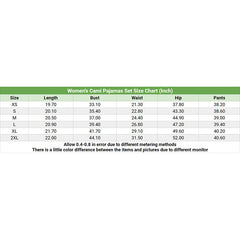 Green Skull Leaf Pattern Cami Pajamas Sets For Women Sleepwears Combo