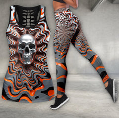Silver Ripple Art Tanktop and Leggings