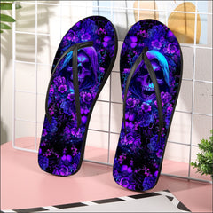 Image of a pair of beach flip flops with a sleek design, featuring a comfortable yoga mat footbed, non-slip sole, and water-friendly materials. Perfect for summer outings, beach walks, and casual occasions.