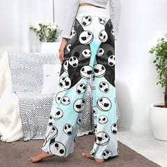 Skully Pop Parade Women's High-waisted Wide Leg Pants