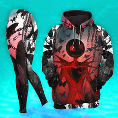 Women Hoodie and Leggings, Chains Skeleton Butterfly Outwear Pants Outfit