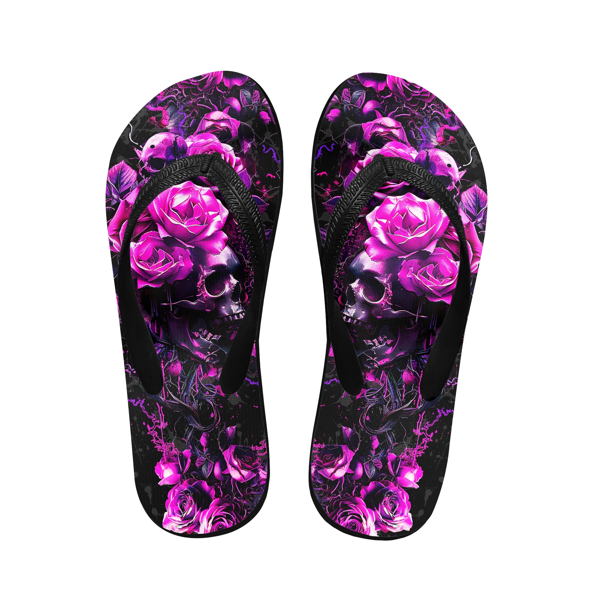 Image of a pair of beach flip flops with a sleek design, featuring a comfortable yoga mat footbed, non-slip sole, and water-friendly materials. Perfect for summer outings, beach walks, and casual occasions.