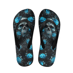 Image of a pair of beach flip flops with a sleek design, featuring a comfortable yoga mat footbed, non-slip sole, and water-friendly materials. Perfect for summer outings, beach walks, and casual occasions.