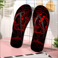 Image of a pair of beach flip flops with a sleek design, featuring a comfortable yoga mat footbed, non-slip sole, and water-friendly materials. Perfect for summer outings, beach walks, and casual occasions.