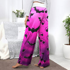 Midnight Cotton Candy Women's High-waisted Wide Leg Pants