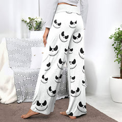 Black & White Art Women's High-waisted Wide Leg Pants