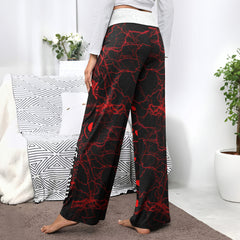 Red Couple Nightmare Women's High-waisted Wide Leg Pants