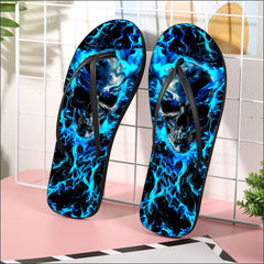 Image of a pair of beach flip flops with a sleek design, featuring a comfortable yoga mat footbed, non-slip sole, and water-friendly materials. Perfect for summer outings, beach walks, and casual occasions.