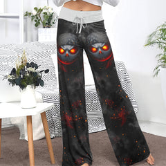 Shadow Scythe Bandana Women's High-waisted Wide Leg Pants