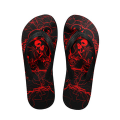 Image of a pair of beach flip flops with a sleek design, featuring a comfortable yoga mat footbed, non-slip sole, and water-friendly materials. Perfect for summer outings, beach walks, and casual occasions.