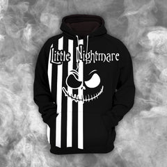 Skull Nightmare Theme Combo Hoodie and Leggings - Dark and edgy matching set with skull designs for a unique and stylish look.