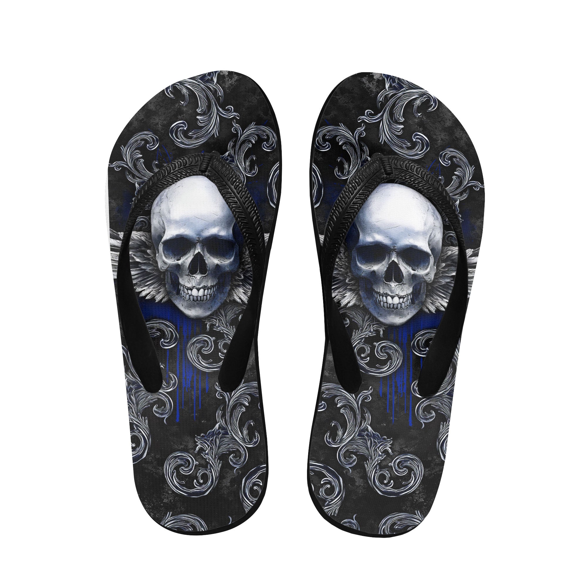 Image of a pair of beach flip flops with a sleek design, featuring a comfortable yoga mat footbed, non-slip sole, and water-friendly materials. Perfect for summer outings, beach walks, and casual occasions.