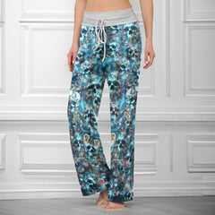 Deep Sea Remains Skull Women's High-waisted Wide Leg Pants