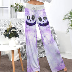 Purple Face Art Women's High-waisted Wide Leg Pants