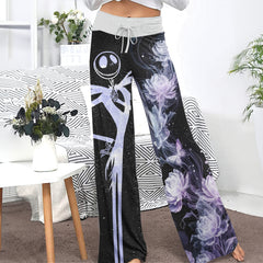 Lavender Soul Waltz Women's High-waisted Wide Leg Pants