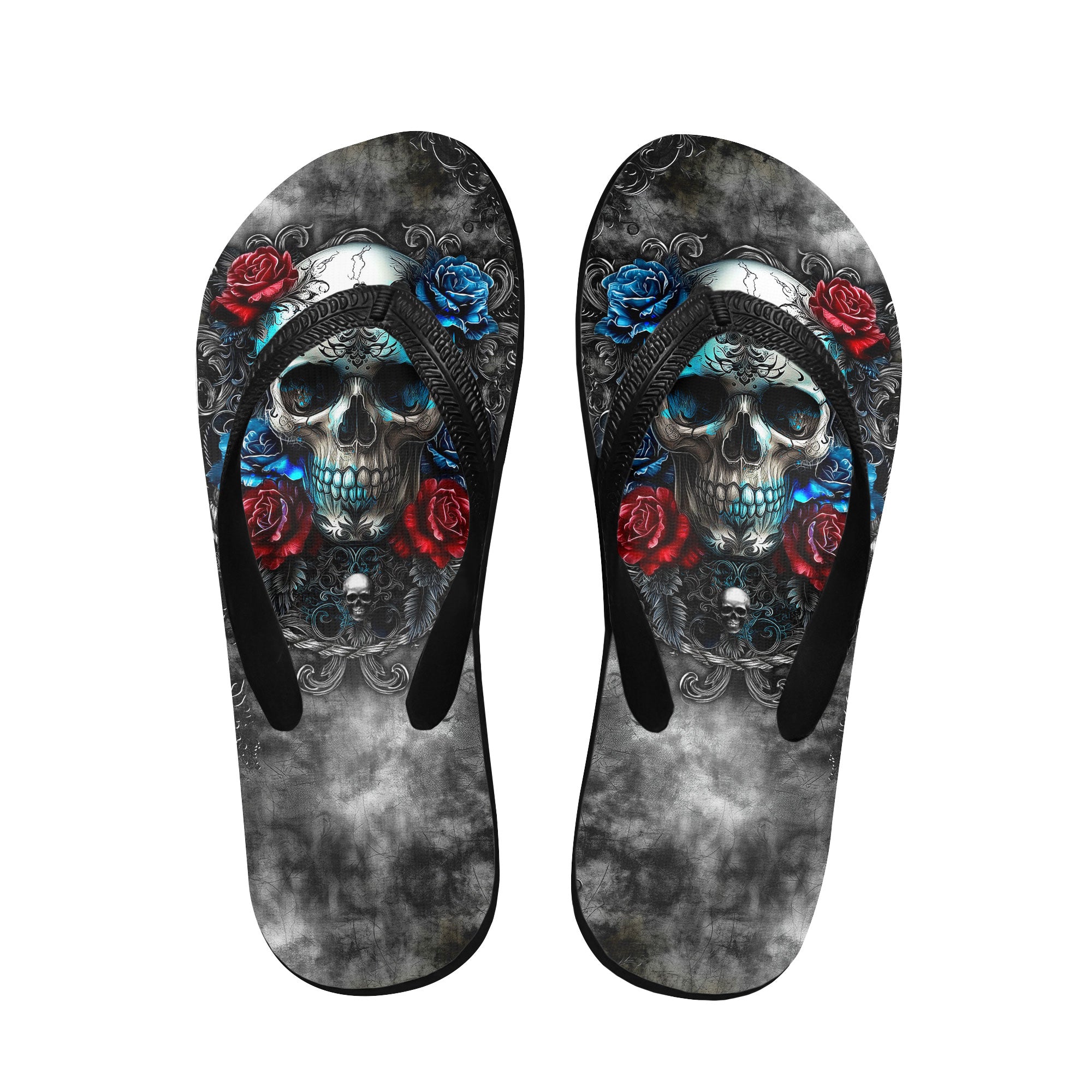 Image of a pair of beach flip flops with a sleek design, featuring a comfortable yoga mat footbed, non-slip sole, and water-friendly materials. Perfect for summer outings, beach walks, and casual occasions.