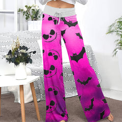 Midnight Cotton Candy Women's High-waisted Wide Leg Pants