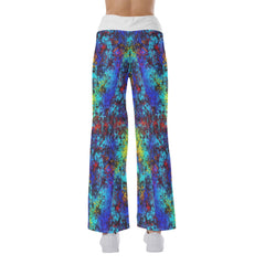 Rainbow Emo Skull Gothic Backless tanktop and Wide Pants - Wonder Skull