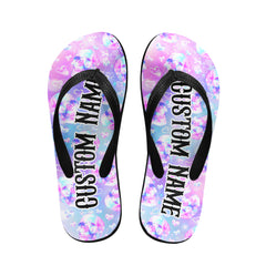 Image of a pair of beach flip flops with a sleek design, featuring a comfortable yoga mat footbed, non-slip sole, and water-friendly materials. Perfect for summer outings, beach walks, and casual occasions.