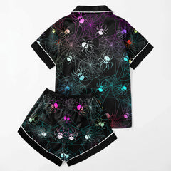 Chic and stylish women's pajama set with unique design prints and statement sleeves, Soft and luxurious fabrics make this pajama set perfect for bedtime or lounging at home.