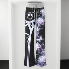 Lavender Soul Waltz Women's High-waisted Wide Leg Pants