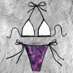 Skull Floral Afterlife Micro Triangle Bikini Swimsuit