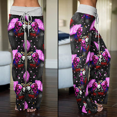 Skull Angels And Demons Women's High-waisted Wide Leg Pants | Wonder Skull