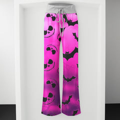 Midnight Cotton Candy Women's High-waisted Wide Leg Pants