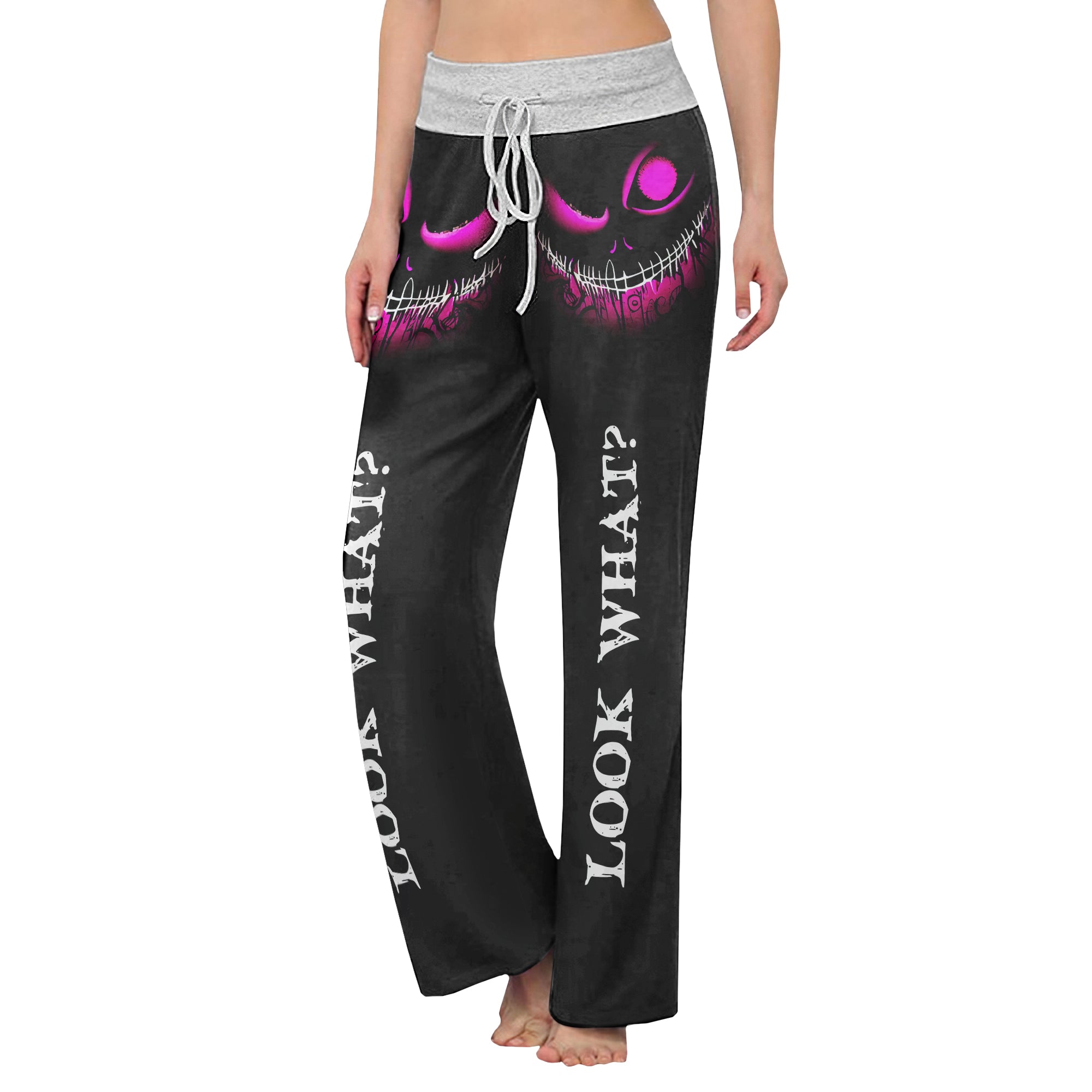 Look What Women's High-waisted Wide Leg Pants | Wonder Skull