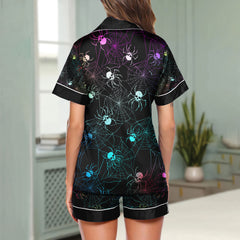 Chic and stylish women's pajama set with unique design prints and statement sleeves, Soft and luxurious fabrics make this pajama set perfect for bedtime or lounging at home.