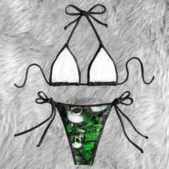 Green Reaper’s Garden Micro Triangle Bikini Swimsuit