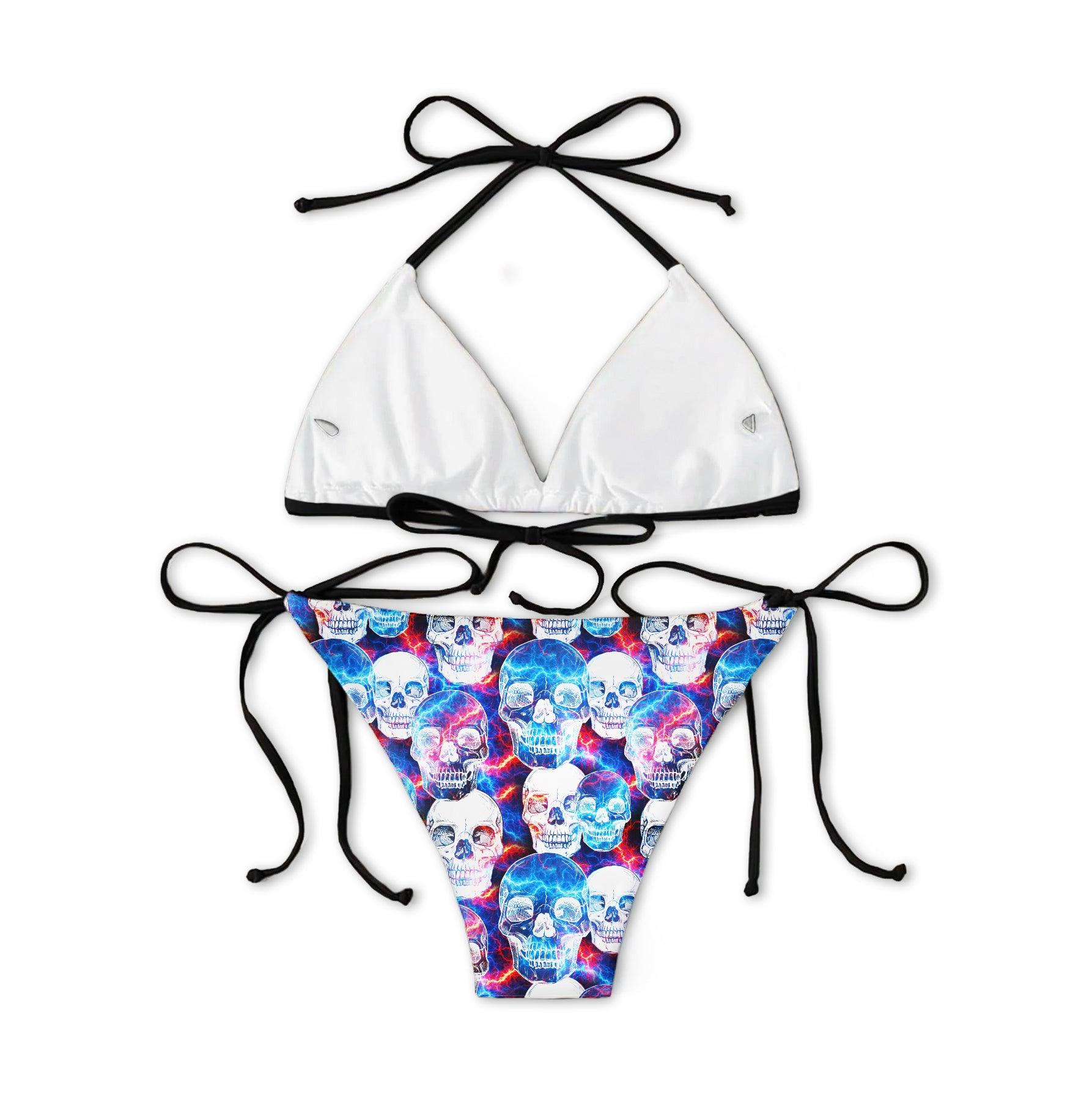 Skull Thunder Micro Triangle Bikini Swimsuit - Wonder Skull