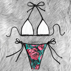 Love Kills Softly Skulls Micro Triangle Bikini Swimsuit