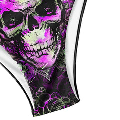 Vintage Skull Gothic Micro Triangle Bikini Swimsuit - Wonder Skull