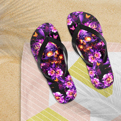 Image of a pair of beach flip flops with a sleek design, featuring a comfortable yoga mat footbed, non-slip sole, and water-friendly materials. Perfect for summer outings, beach walks, and casual occasions.