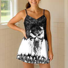 Urban Warzone Skull Short Cami Dress