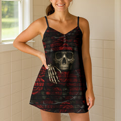Rose & Thorn Reaper Short Cami Dress