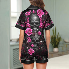 Chic and stylish women's pajama set with unique design prints and statement sleeves, Soft and luxurious fabrics make this pajama set perfect for bedtime or lounging at home.