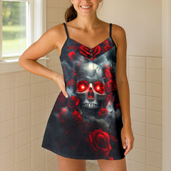 Gothic Rose Phantom Short Cami Dress