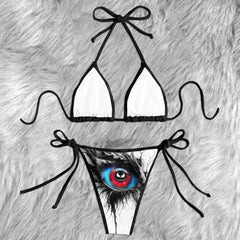 Dark Forest Skull Micro Triangle Bikini Swimsuit