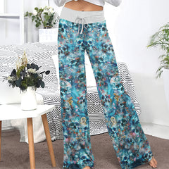 Deep Sea Remains Skull Women's High-waisted Wide Leg Pants