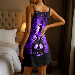 Violet Voodoo Crew Short Cami Dress