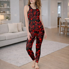 Scarlet Shadow Skulls Tanktop and Leggings