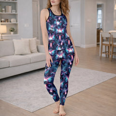 Electric Skull Surge Art Tanktop and Leggings