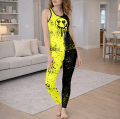 Melting Skull Smile Art Tanktop and Legging