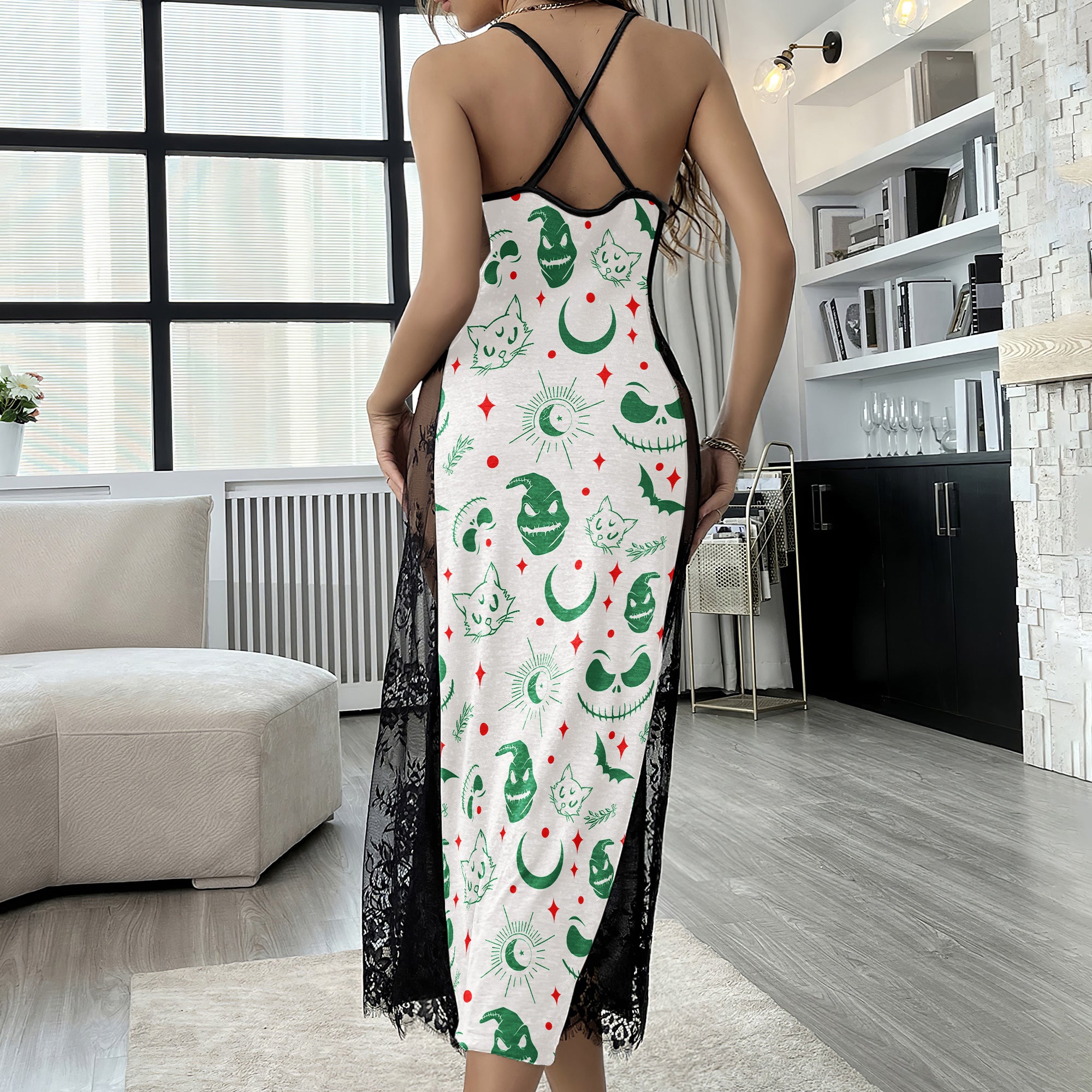 Cool Nightmare Theme Women's Lace Cami Sleepwear | Gothic, Punkrock, Lingerie for Women