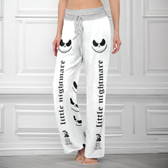 Black & White Art Women's High-waisted Wide Leg Pants